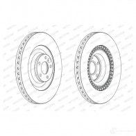 Тормозной диск FERODO DDF2222C-1 Audi A8 (D3) 2 Седан 5.2 S8 Quattro 441 л.с. 2006 – 2010 DDF2222 C DDF2222C-1