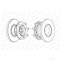Тормозной диск FERODO FCR234A Iveco Daily 2 Автобус A 40-10 103 л.с. 1991 – 1996 FCR234 A CASYWO