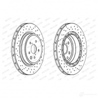 Тормозной диск FERODO DDF1863C-1 DDF1863C-1 Lexus IS (XE20) 2 Седан 5.0 IS F (USE20) 423 л.с. 2007 – 2013 DDF18 63