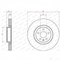 Тормозной диск FERODO DDF2693C 1437134074 ZO XA71 - Изображение 2