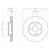 Тормозной диск FERODO DDF2861C 1437436765 ZF UQJ6 - Изображение 2