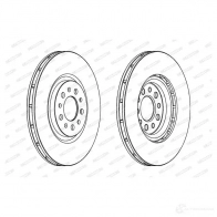 Тормозной диск FERODO ddf759c1 DD F759C Audi A4 (B5) 1 Седан DDF759C-1