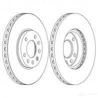 Тормозной диск FERODO DDF1 082 DDF1082-1 ddf10821 Opel Vectra (B) 2 Седан 2.2 i 16V (F19) 147 л.с. 2000 – 2002