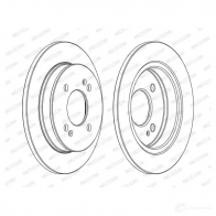 Тормозной диск FERODO 36ENT DD F1793C 1193641101 DDF1793C - Изображение 2