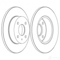 Тормозной диск FERODO DDF045-1 ddf0451 DDF04 5 21244998 - Изображение 1