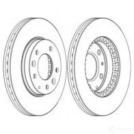 Тормозной диск FERODO Mazda 6 (GH) 2 Универсал 2.2 MZR CD 185 л.с. 2008 – 2011 ddf12781 DDF 1278 DDF1278-1
