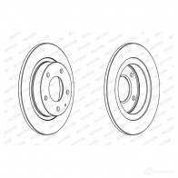 Тормозной диск FERODO DDF524-1 Mazda 626 (GE) 4 Седан 1.8 i 90 л.с. 1994 – 1997 DDF52 4 DDF524