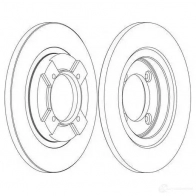 Тормозной диск FERODO 21245024 D DF064 ddf0641 DDF064-1 - Изображение 1