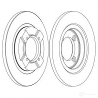 Тормозной диск FERODO 21245024 D DF064 ddf0641 DDF064-1 - Изображение 2