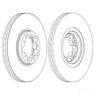 Тормозной диск FERODO ddf1113c1 DDF1113C-1 Ford Transit 6 (FD) Автобус DDF1113 C