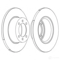 Тормозной диск FERODO DD F056 DDF056-1 21245010 ddf0561 - Изображение 1