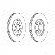 Тормозной диск FERODO DDF7 60 DDF760C-1 ddf760c1 Peugeot Expert 1 (224) Автобус 1.8 101 л.с. 1996 – 2000