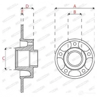 Тормозной диск FERODO DDF2820C-1 1438331320 8 OG37Y - Изображение 2