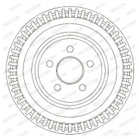 Тормозной барабан FERODO 1 00761 717254 329291B FDR329291 - Изображение 4