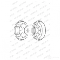 Тормозной барабан FERODO 10 0108 FDR329005 717179 329005B - Изображение 5