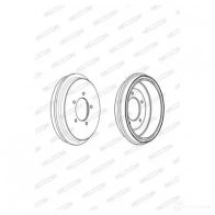 Тормозной барабан FERODO 329310B FDR329310 10086 4 717258 - Изображение 5