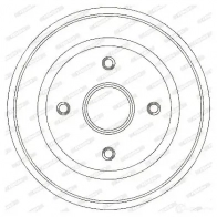 Тормозной барабан FERODO 1009 97 329259B FDR329259 717237 - Изображение 4