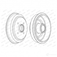 Тормозной барабан FERODO FDR32 9788 FDR329788 1193646821 4O4WJL - Изображение 4
