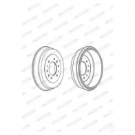 Тормозной барабан FERODO 329345B 10098 0 717279 FDR329345 - Изображение 5