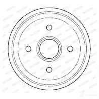 Тормозной барабан FERODO FDR329158 717204 10 0714 329158B - Изображение 5