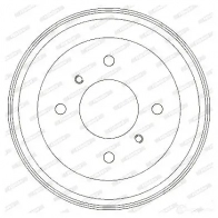Тормозной барабан FERODO FDR329266 100 297 329266B 717240 - Изображение 4