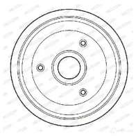 Тормозной барабан FERODO 717203 10071 2 329156B FDR329156 - Изображение 4