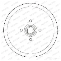 Тормозной барабан FERODO 10 0610 FDR329130 329130B 717195 - Изображение 4