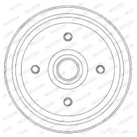 Тормозной барабан FERODO FDR329280 329280B 10068 7 717248 - Изображение 4
