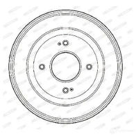 Тормозной барабан FERODO FDR329061 329061B 717189 1003 57 - Изображение 4