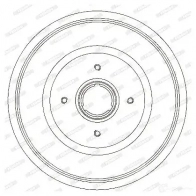 Тормозной барабан FERODO 717299 329733B FDR329733 100 630C - Изображение 4