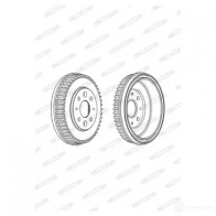 Тормозной барабан FERODO FDR329336 717274 329336B 10 0981 - Изображение 5
