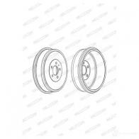 Тормозной барабан FERODO 717184 100 126 329012B FDR329012 - Изображение 5