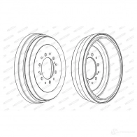 Тормозной барабан FERODO FDR 329798 FDR329798 DXR02AI 1193646831 - Изображение 4