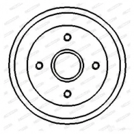 Тормозной барабан FERODO 6A6EPR FDR329128 FDR32912 8 1193646398 - Изображение 4