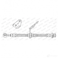 Тормозной шланг FERODO Honda Accord 6 (CE, CD, CF) 1997 – 2002 4044197798629 K WRQKWB FHY3303