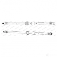 Тормозной шланг FERODO 4044197731930 0 WSXN FHY2762 Ford Kuga 1 (CBV, C1) Кроссовер 2.0 TDCi 4x4 136 л.с. 2008 – 2012