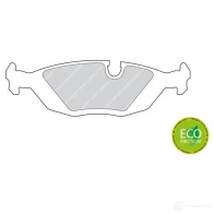 Тормозные колодки дисковые, комплект FERODO FDB296 20756 716497 2067 5 - Изображение 2