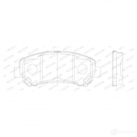 Тормозные колодки дисковые, комплект FERODO 2463 2 716573 FDB4051 HABYILU - Изображение 6