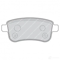 Тормозные колодки дисковые, комплект FERODO JNA4B 2 4820 FDB4182 716627 - Изображение 9