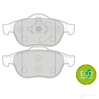 Тормозные колодки дисковые, комплект FERODO 716141 23248 23 245 FDB1541 - Изображение 6