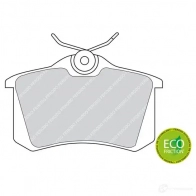 Тормозные колодки дисковые, комплект FERODO IHVWA3 2 0961 FDB541 716908 - Изображение 8