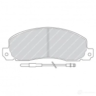 Тормозные колодки дисковые, комплект FERODO FDB414 20 926 FVR414 721698 - Изображение 2