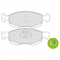 Тормозные колодки дисковые, комплект FERODO FDB4035 716563 2 4673 FREWYS - Изображение 2