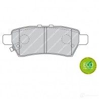 Тормозные колодки дисковые, комплект FERODO FDB1882 1H6I73 716362 2 4240 - Изображение 2