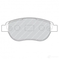 Тормозные колодки дисковые, комплект FERODO 2360 0 FDB5028 5B4L6O 1193645868 - Изображение 6