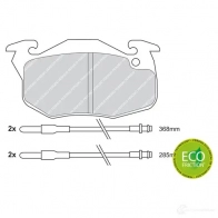 Тормозные колодки дисковые, комплект FERODO 716999 FDB719 21 610 077UR - Изображение 2