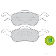 Тормозные колодки дисковые, комплект FERODO 23155 FDB1318 715983 2 3154 - Изображение 2