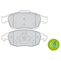 Тормозные колодки дисковые, комплект FERODO 24539 716421 FDB1971 24 538 - Изображение 2