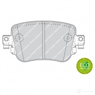 Тормозные колодки дисковые, комплект FERODO 716806 FDB4485 25110 251 09 - Изображение 3