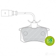 Тормозные колодки дисковые, комплект FERODO 2 0961 FDB1481 23516 716092 - Изображение 2